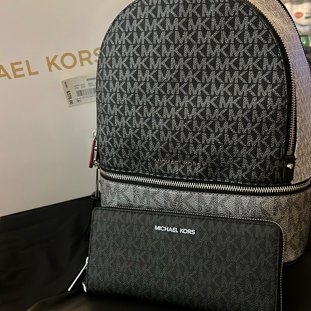 Brand new with tags backpack and wallet set!